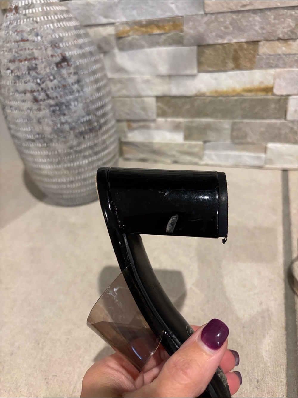 Chinese Laundry Clear Chunky Heel Slide Sandals - Picture 12 of 12